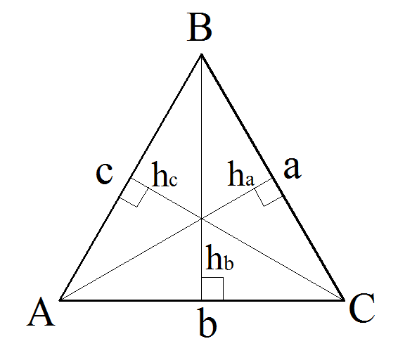 2 3 высоты треугольника