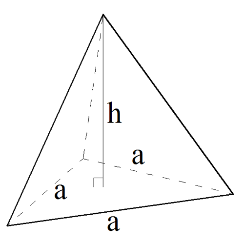 Объём треугольной пирамиды