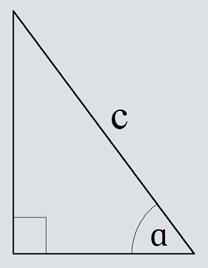 Периметр прямоугольного треугольника гипотенузе и углу