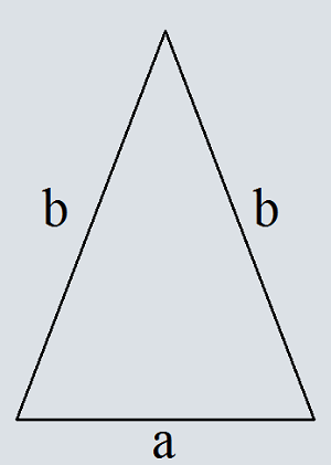 Периметр равнобедренного треугольника по боковой стороне и основанию