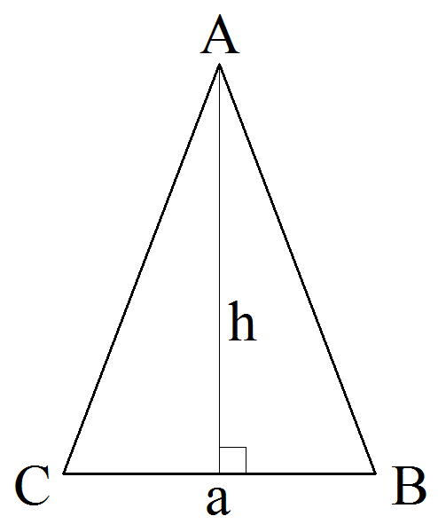 Периметр равнобедренного треугольника по основанию и высоте