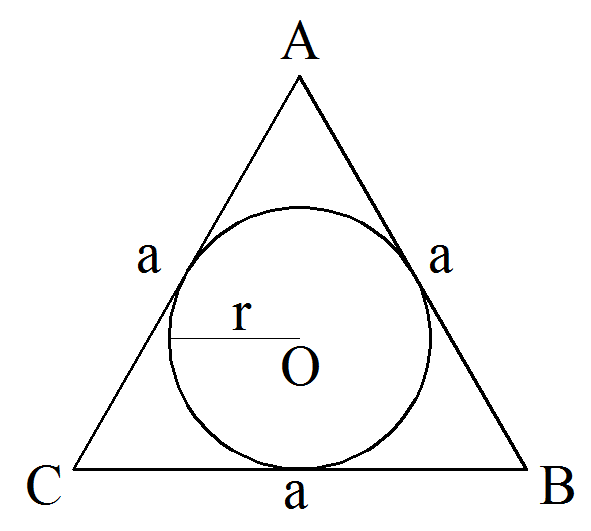 Сторона равностороннего через радиус. Равносторонний треугольник вписанный в окружность. Круг вписанный в равносторонний треугольник. Радиус окружности вписанной в равносторонний треугольник. Радиус окружности в равностороннем треугольнике.