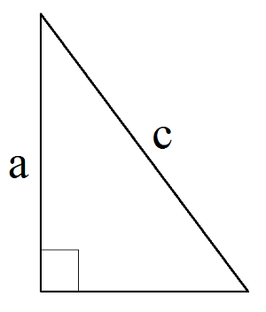 Площадь прямоугольного треугольника по катету и гипотенузе