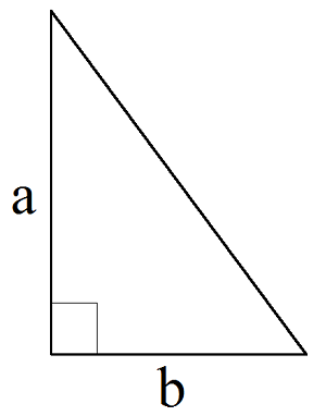 Площадь прямоугольного треугольника по катетам