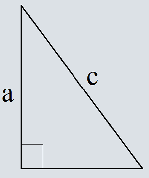 Площадь прямоугольного треугольника по катету и гипотенузе